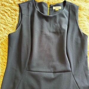 Calvin Klein Midnight Blue Top with Gold Accent